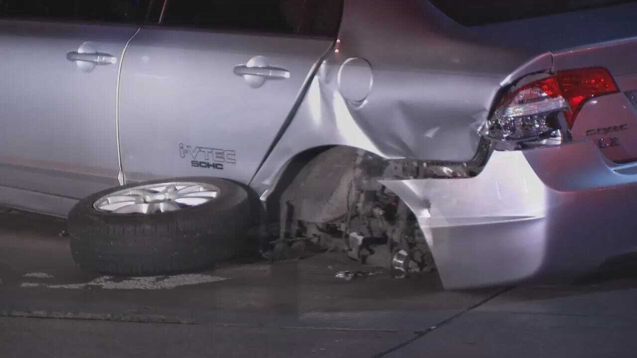 WEB EXTRA: Video From Scene Of East Tulsa Red Light Crash