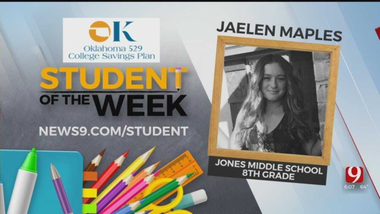 Student Of The Week: Jaelen Maples, Jones Middle School
