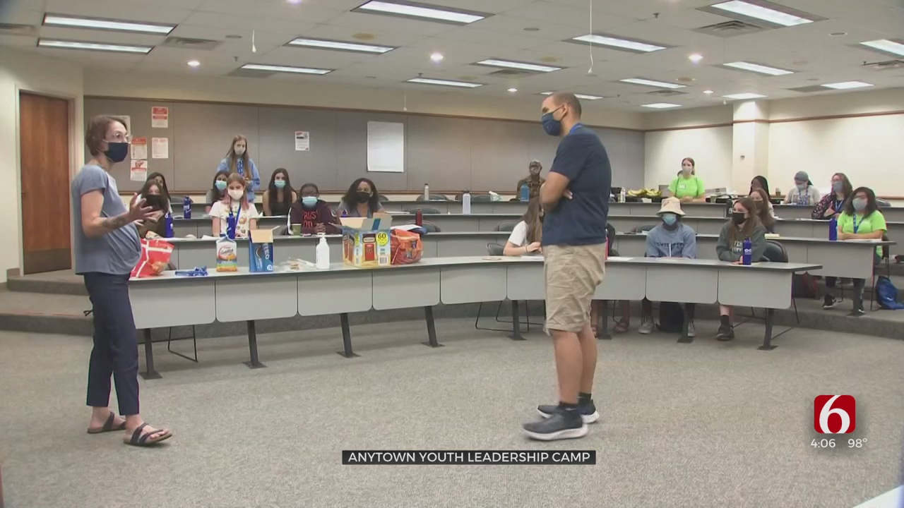 Oklahoma Students Learning Leadership Skills At Camp Anytown