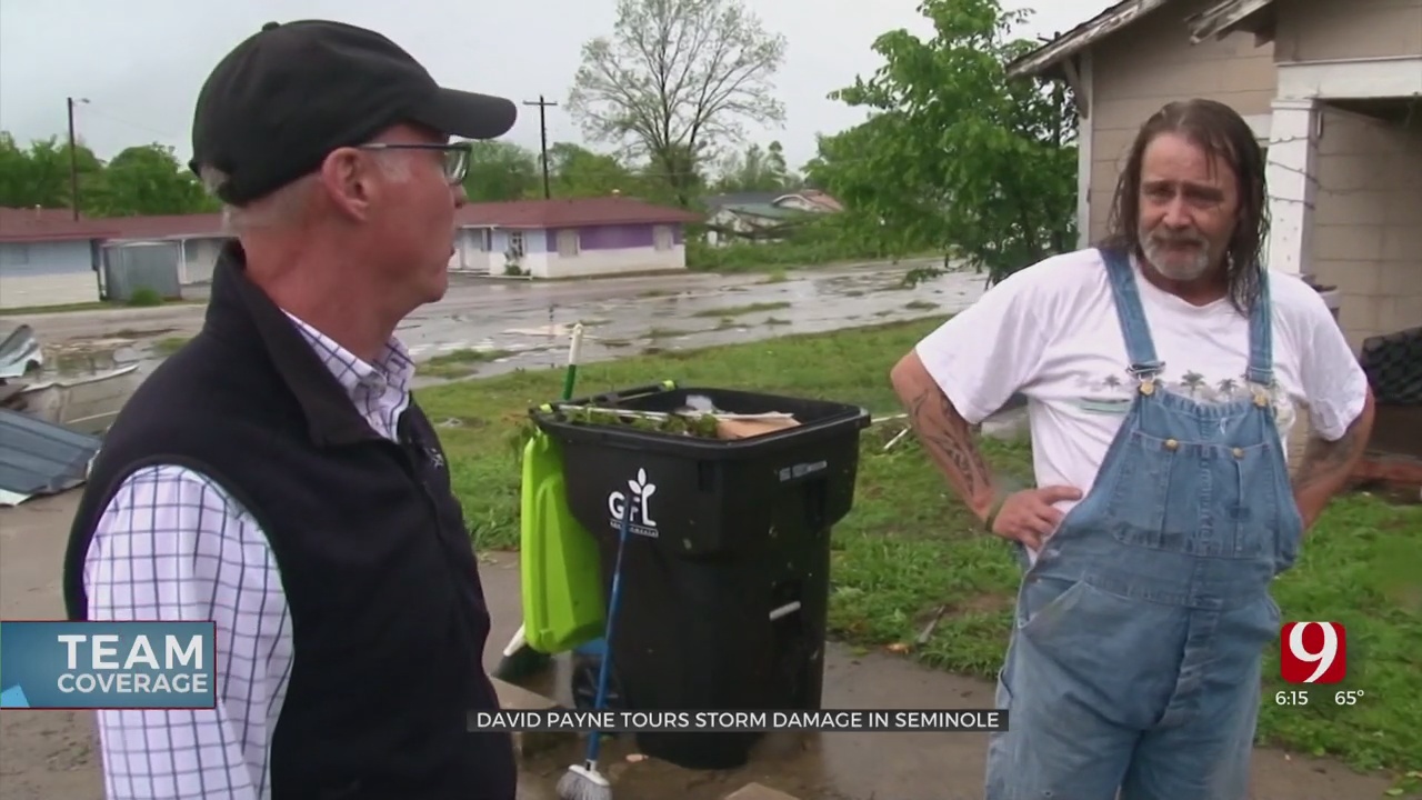 Chief Meteorologist David Payne Gets Firsthand Look At Damage In Seminole