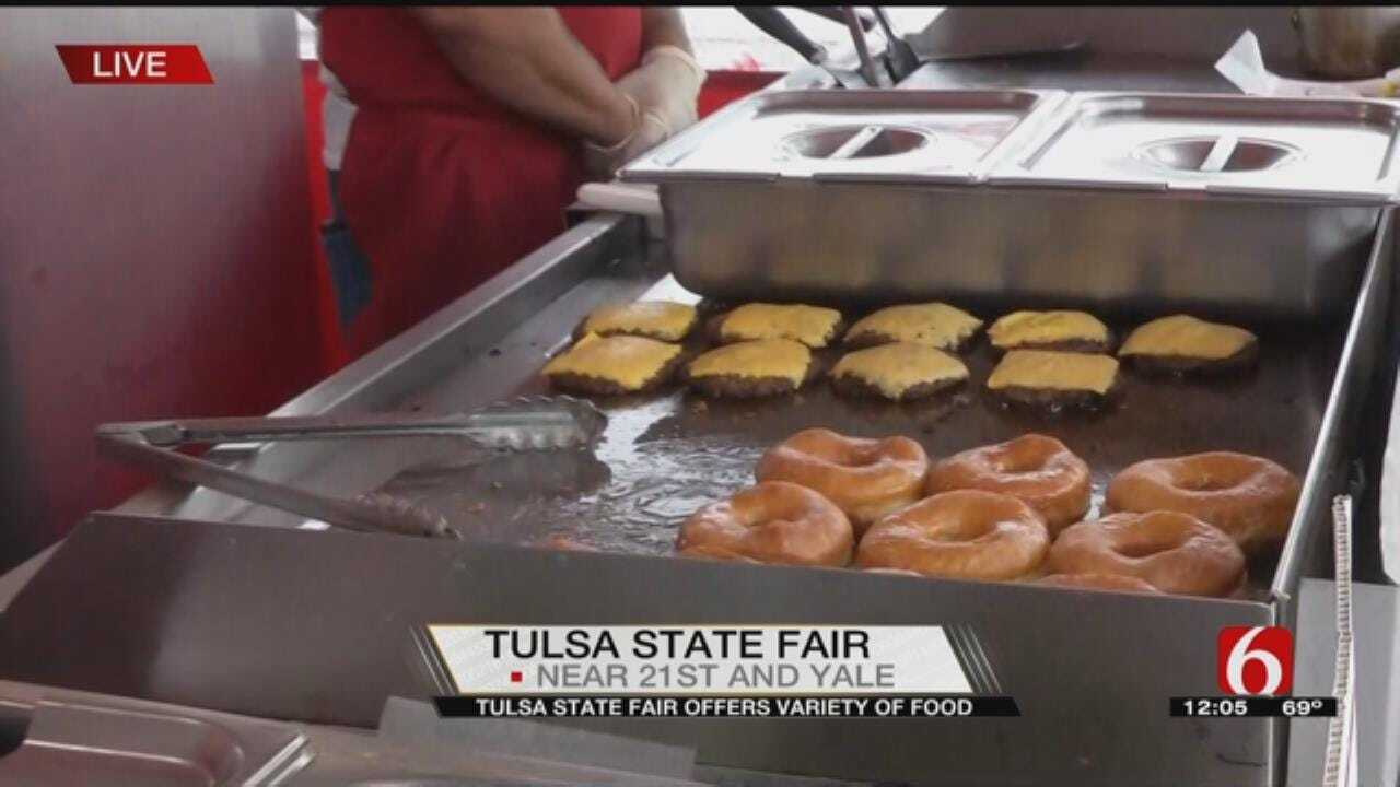Julia Benbrook Checks Out A Grilled Cheese Donut At The Tulsa State Fair