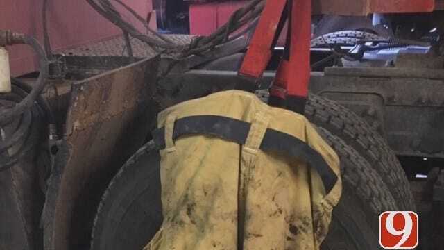 Grady County Fire Crew's Gear Not Spared Damage Battling Fracking Operation Fire