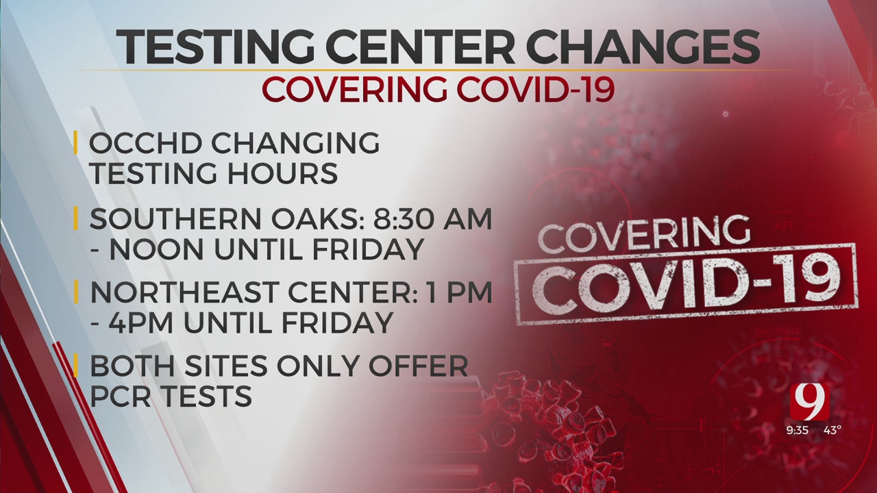 OCCHD Changes COVID-19 Testing Hours