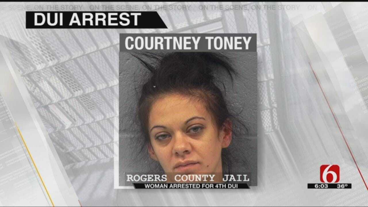 Rogers County Woman Arrested For Fourth DUI
