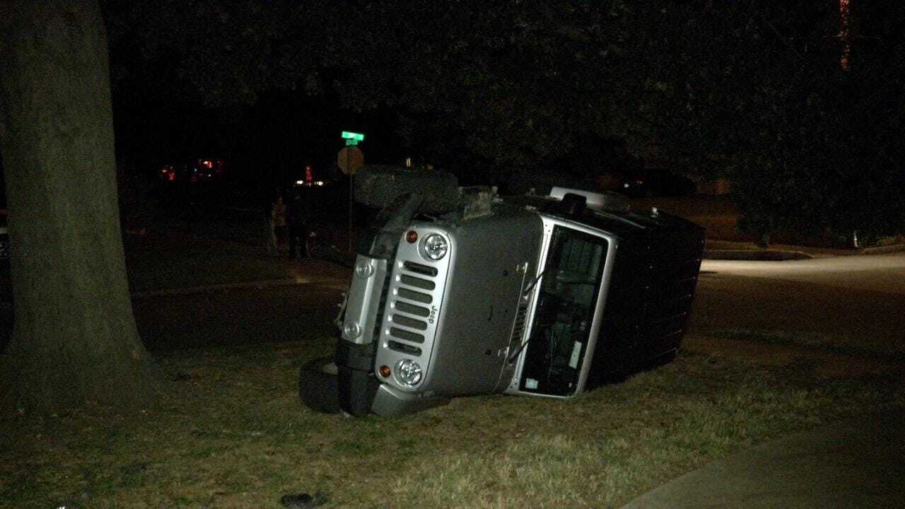 Tulsa Police Say Teens On Joyride Crash Jeep