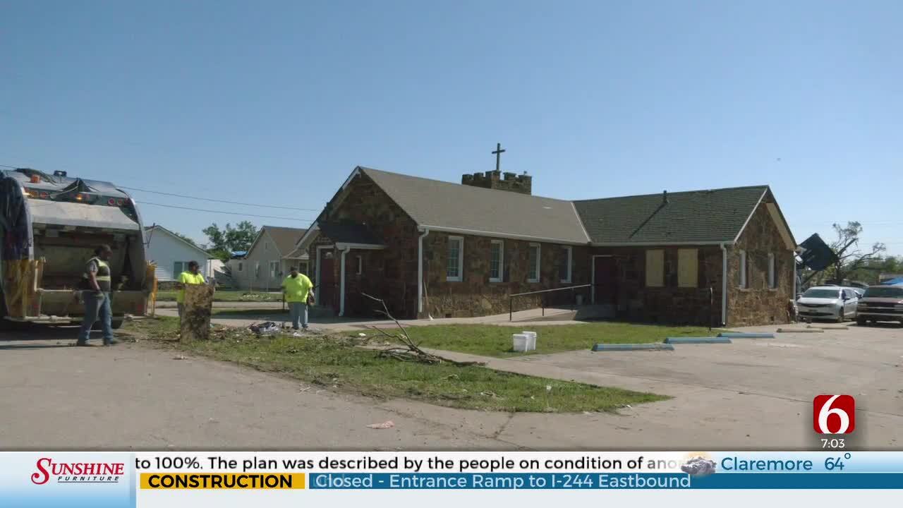 Members of Barnsdall Church Count Blessings After Tornado Hits Town