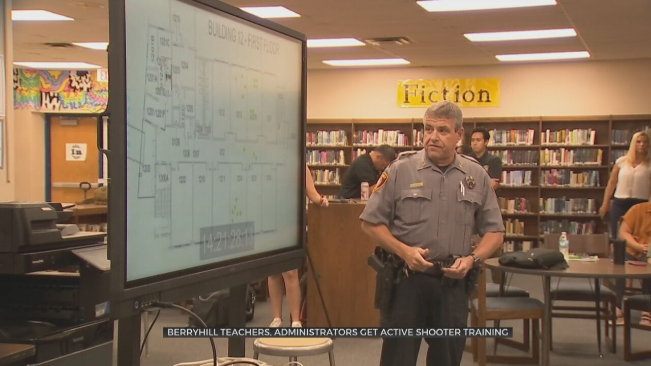 Tulsa County Sheriff's Office Provides Active Shooter Training For Berryhill Teachers, Administrators
