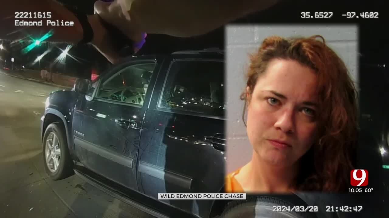 Bodycam Shows Edmond Pursuit Come To End; DUI Suspect Says She Couldn't Hear