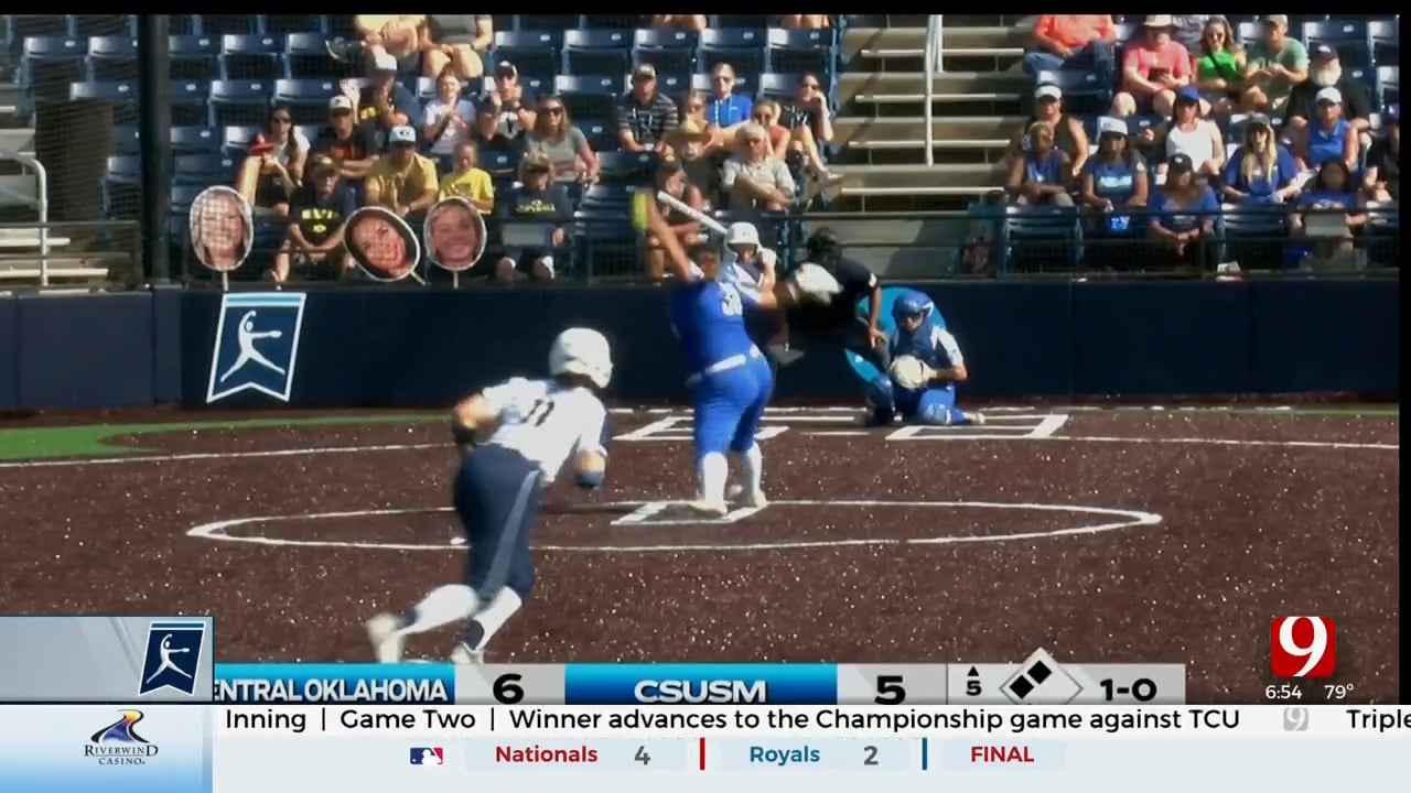 UCO Softball Moves 1 Step Closer To Championship With 10-6 Victory