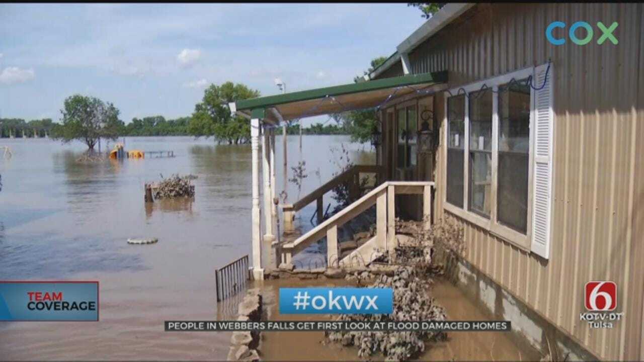 Webbers Falls Residents Get First Look At Flooding Damages