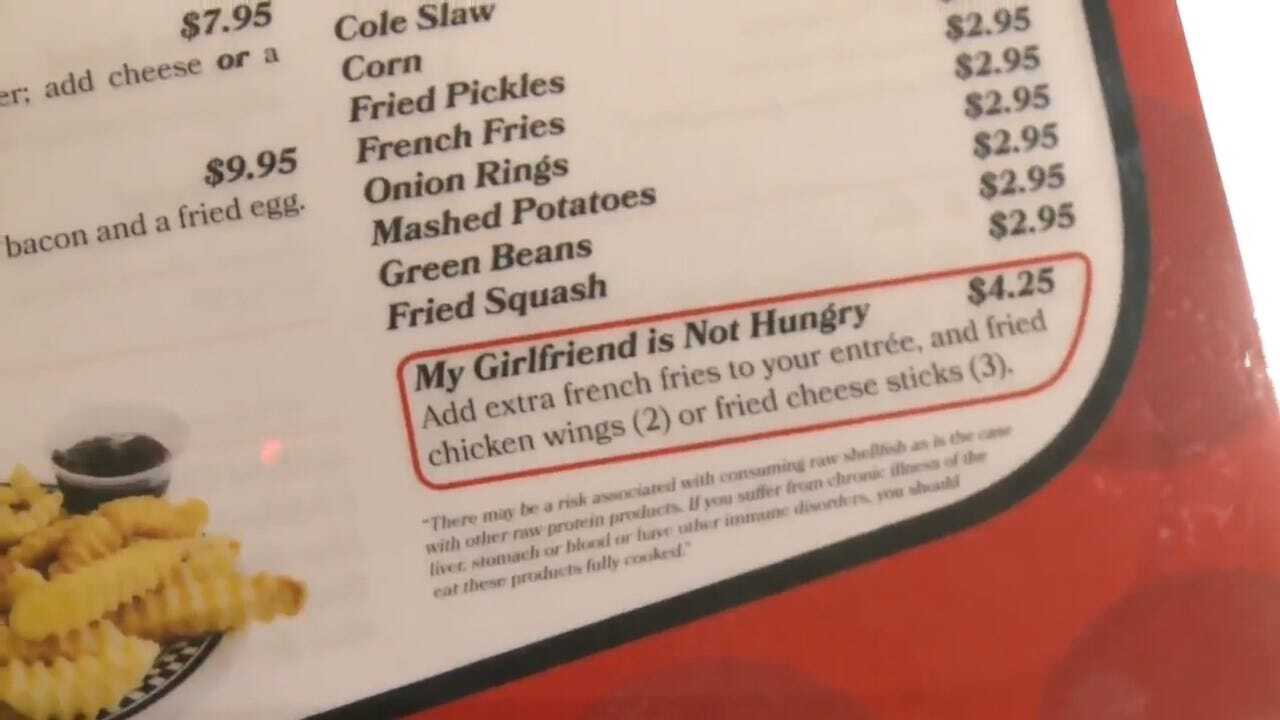 Diner Goes Viral For Offering 'My Girlfriend's Not Hungry' Menu Option
