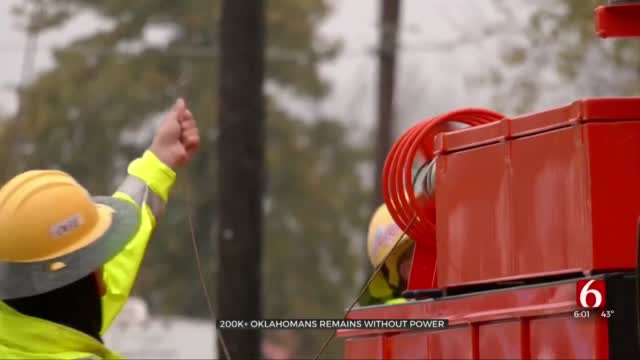 Over 300,000 Oklahomans Remain Without Power 