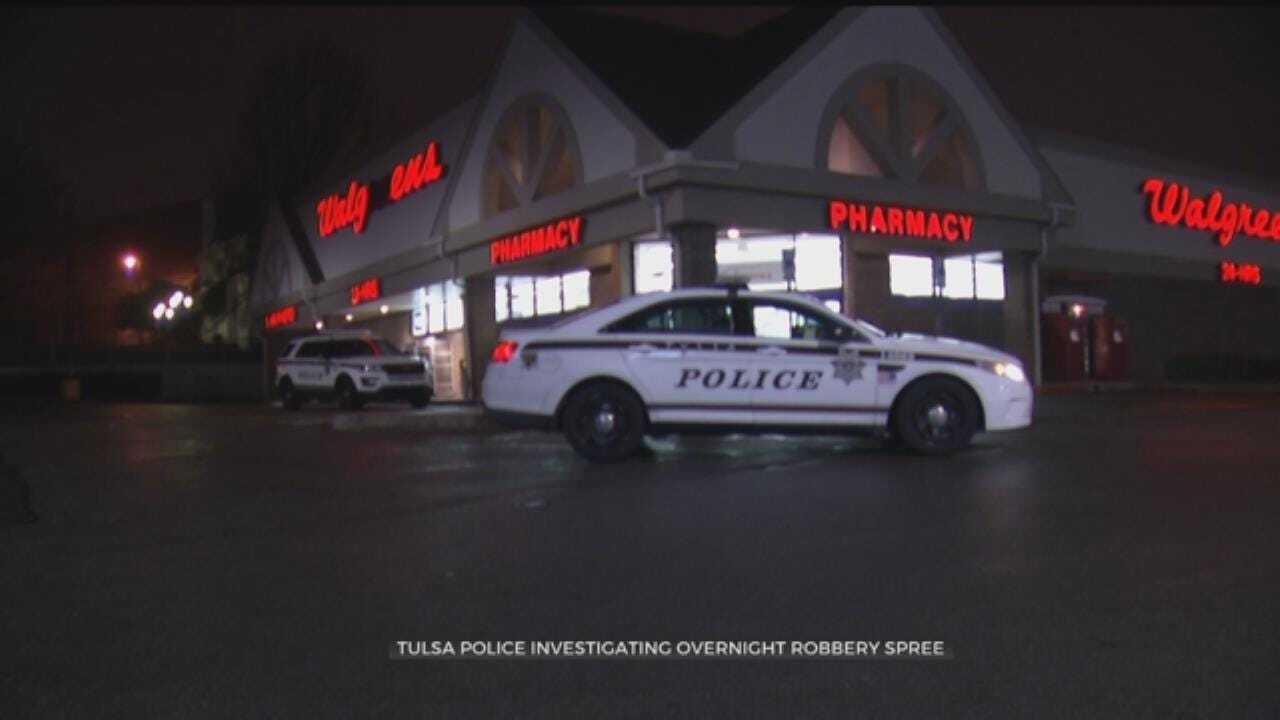 Tulsa Police Investigate Overnight Robberies