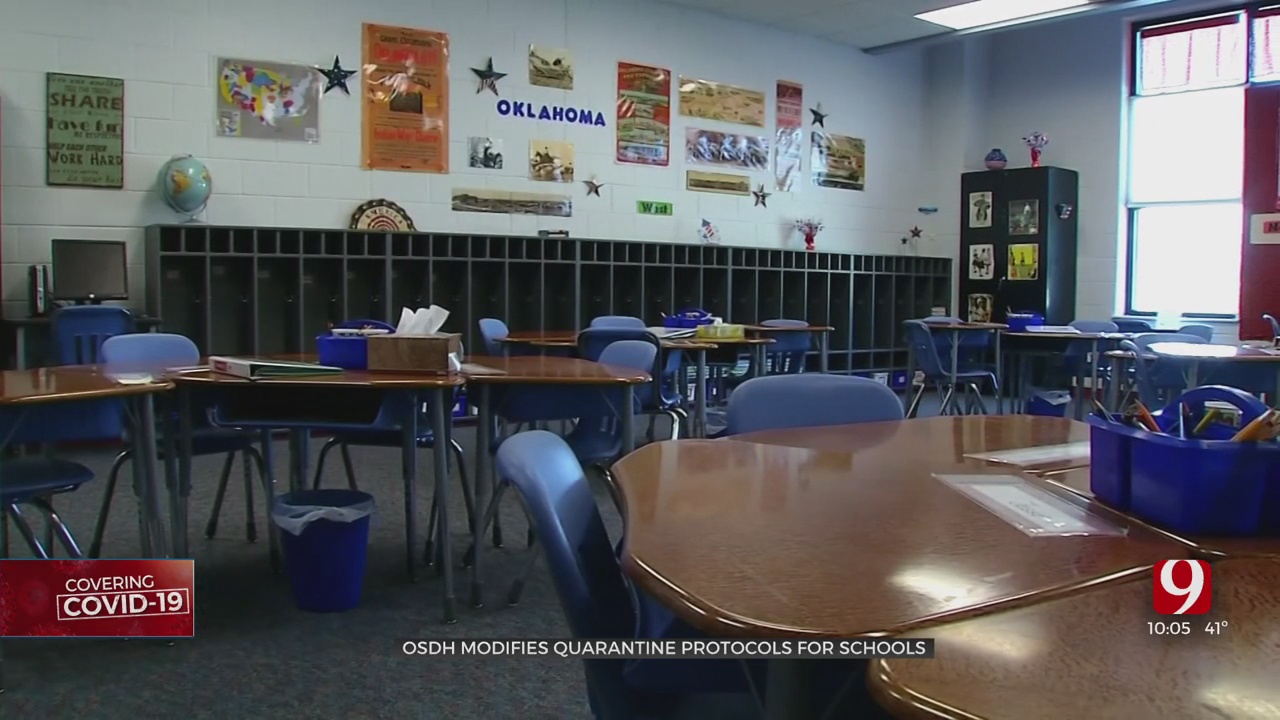 OSDH Announces Optional Short-Term Change To Quarantine Policy For Oklahoma Schools