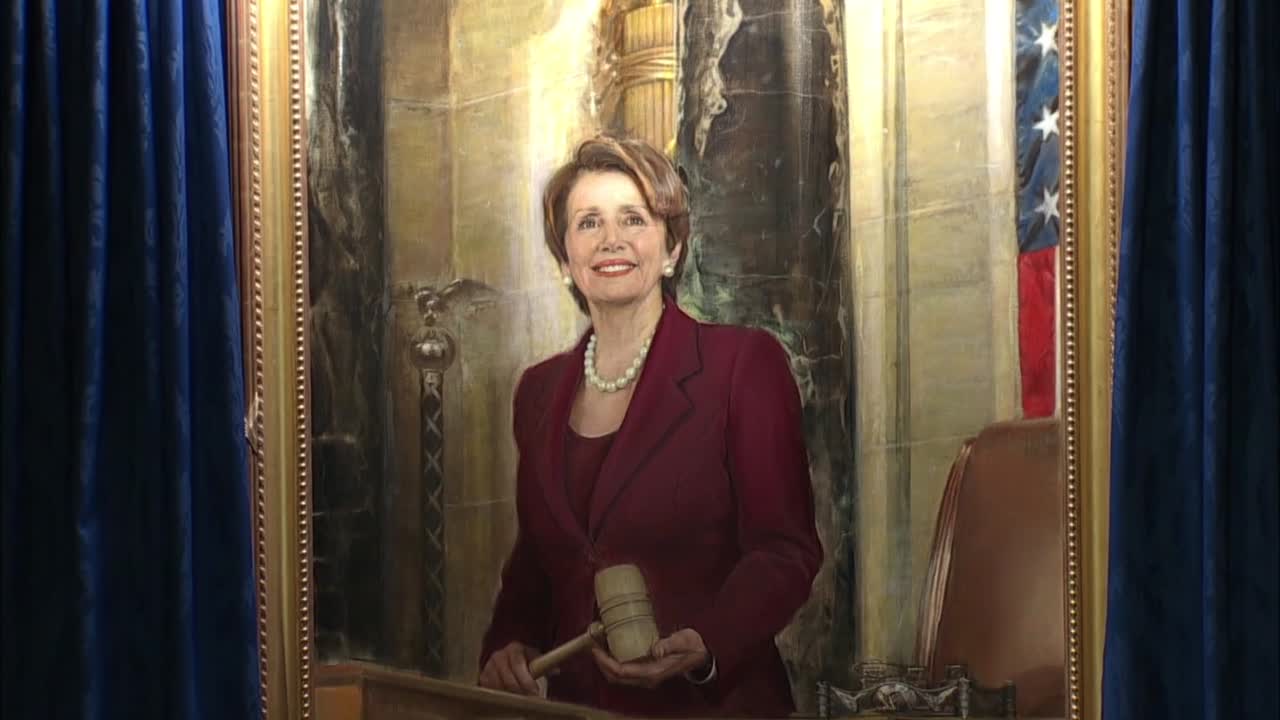 Pelosi Portrait Unveiled, Historic 1st Of A Female Speaker
