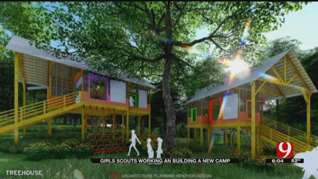 Girl Scouts Working On Building a New Camp Ground