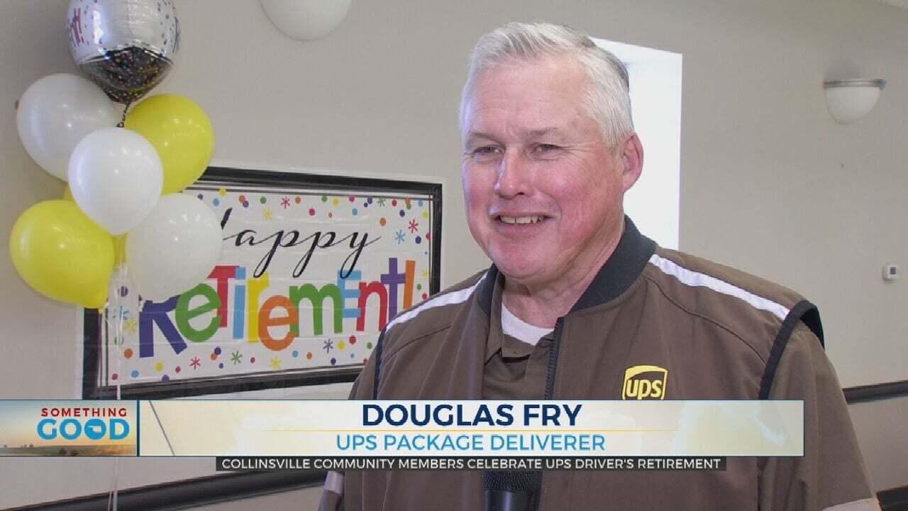 Collinsville Residents Celebrate UPS Driver's Retirement