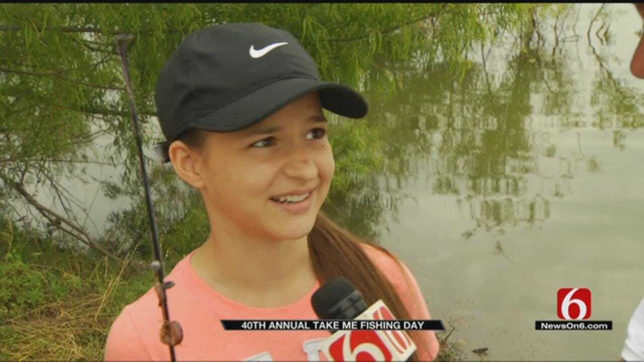 Green Country Families Hit Area Ponds For 40th Annual 'Take Me Fishing Day'