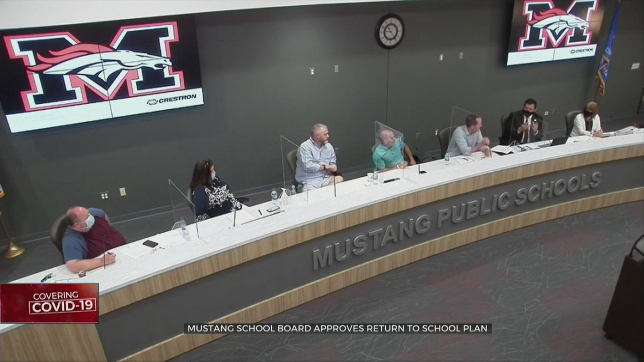 Face Masks Required In Mustang School Board's Return To School Plan 