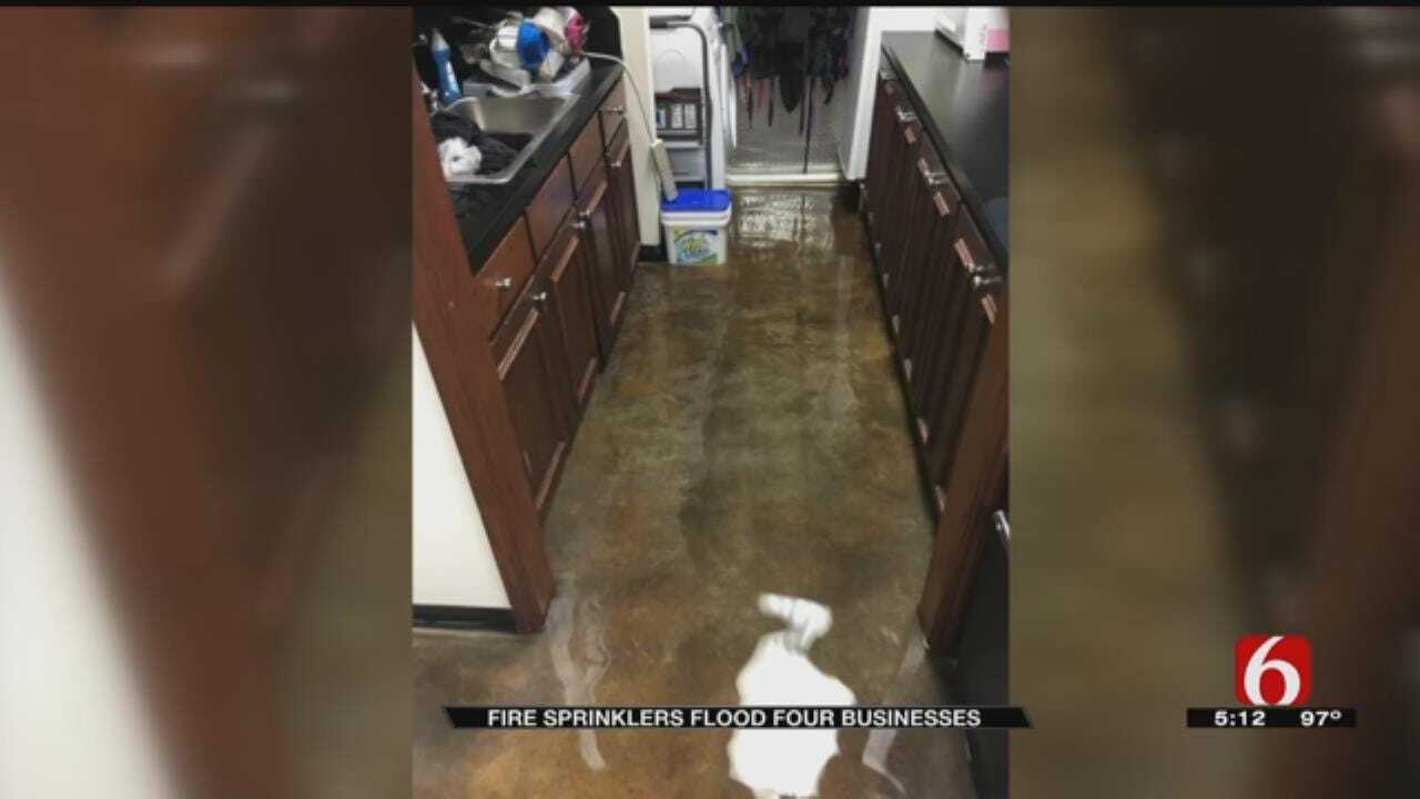 Four Tulsa Businesses Flooded Overnight