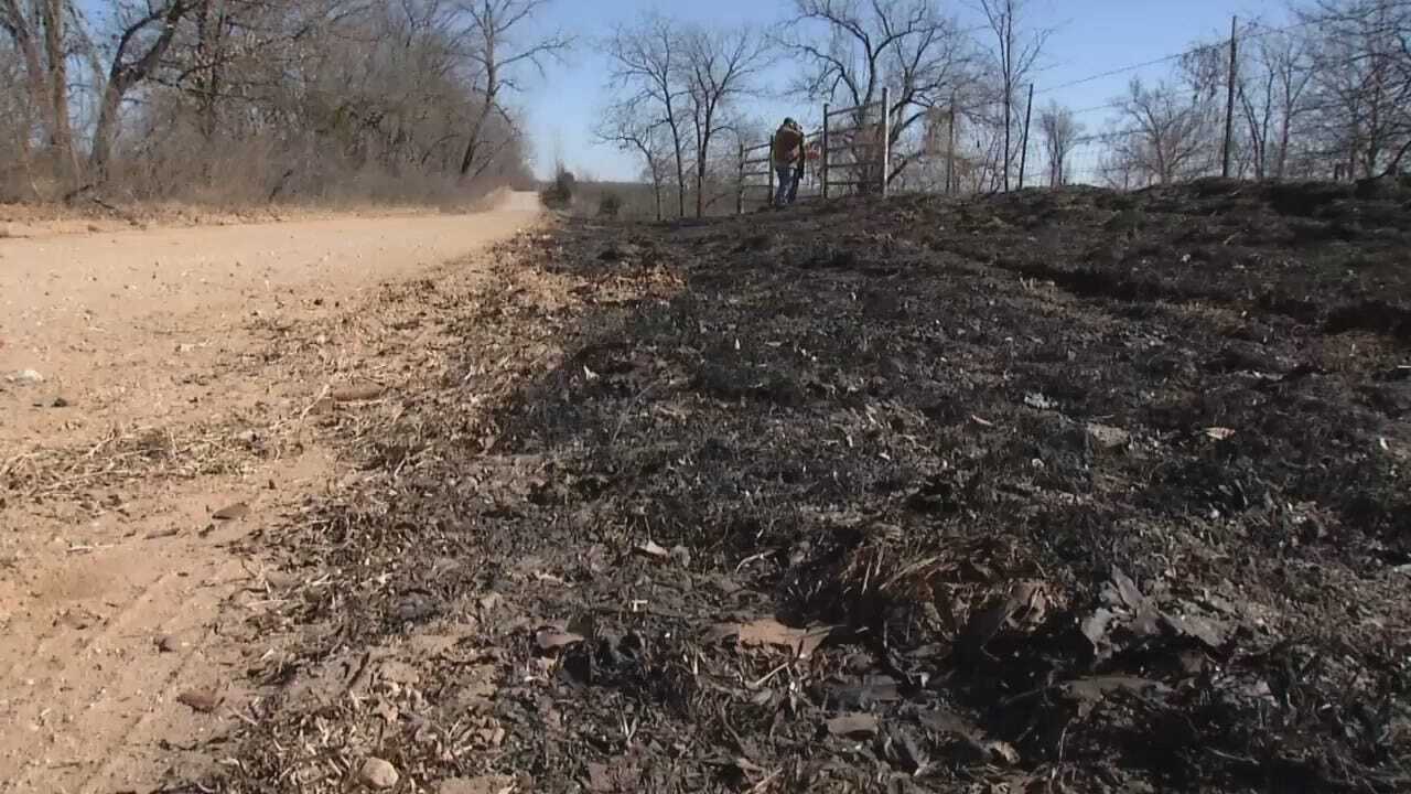 WEB EXTRA: Video From Scene Of Okmulgee County Wildfires