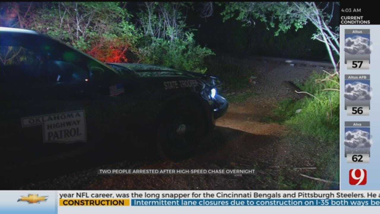 2 People Arrested After High-Speed Chase Overnight