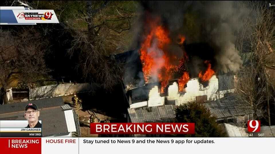 Crews Battle House Fire In NW OKC