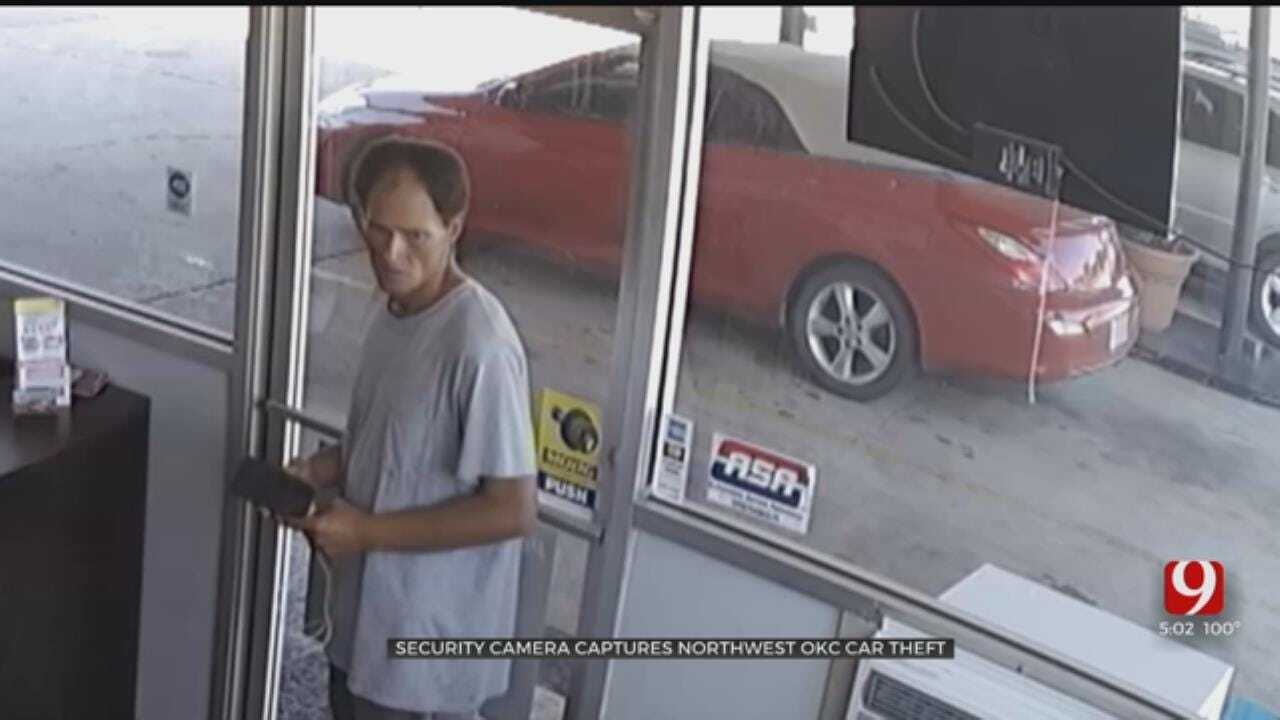 Man Steals Car From OKC Body Shop In Broad Daylight