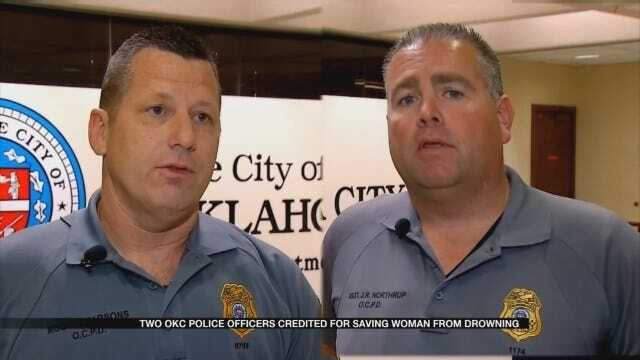 Two OKC Police Officers Save Woman From Drowning