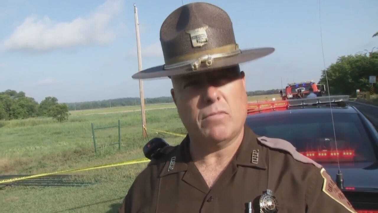 WEB EXTRA: Oklahoma Highway Patrol Trooper Russell Strirting Talks About The Crash