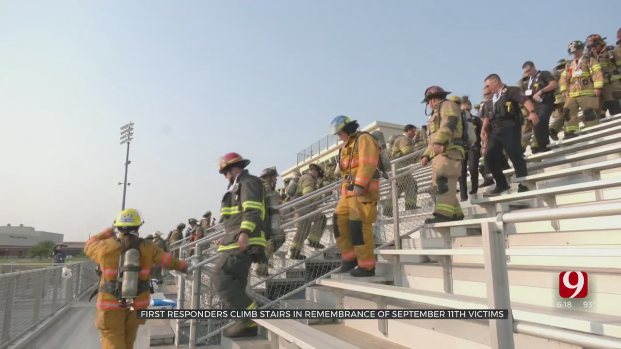 First Responders Climb Stairs In Remembrance Of September 11th Victims
