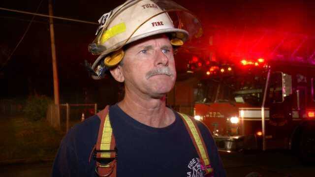 WEB EXTRA: Tulsa Fire District Chief Dale Cooley Talks About House Fire