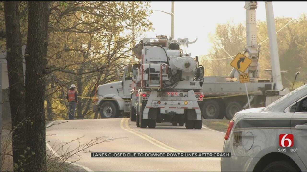 Suspected DUI Crash Causes Tulsa Lane Closures