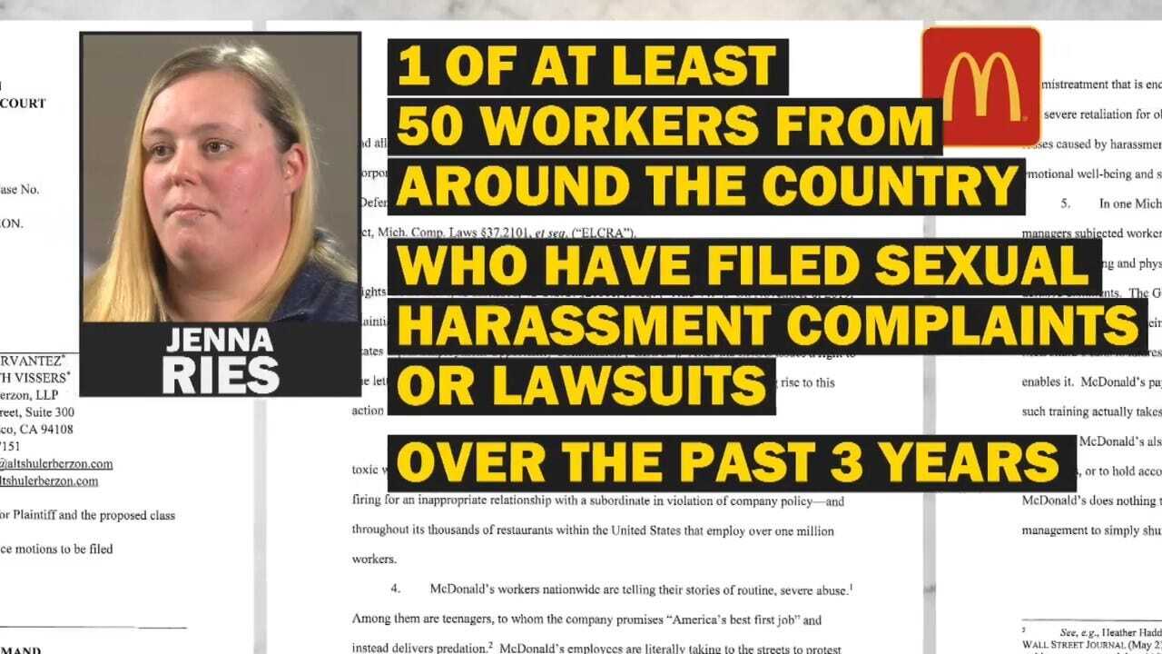 Ex-McDonald's Employee Claims Sexual Harassment