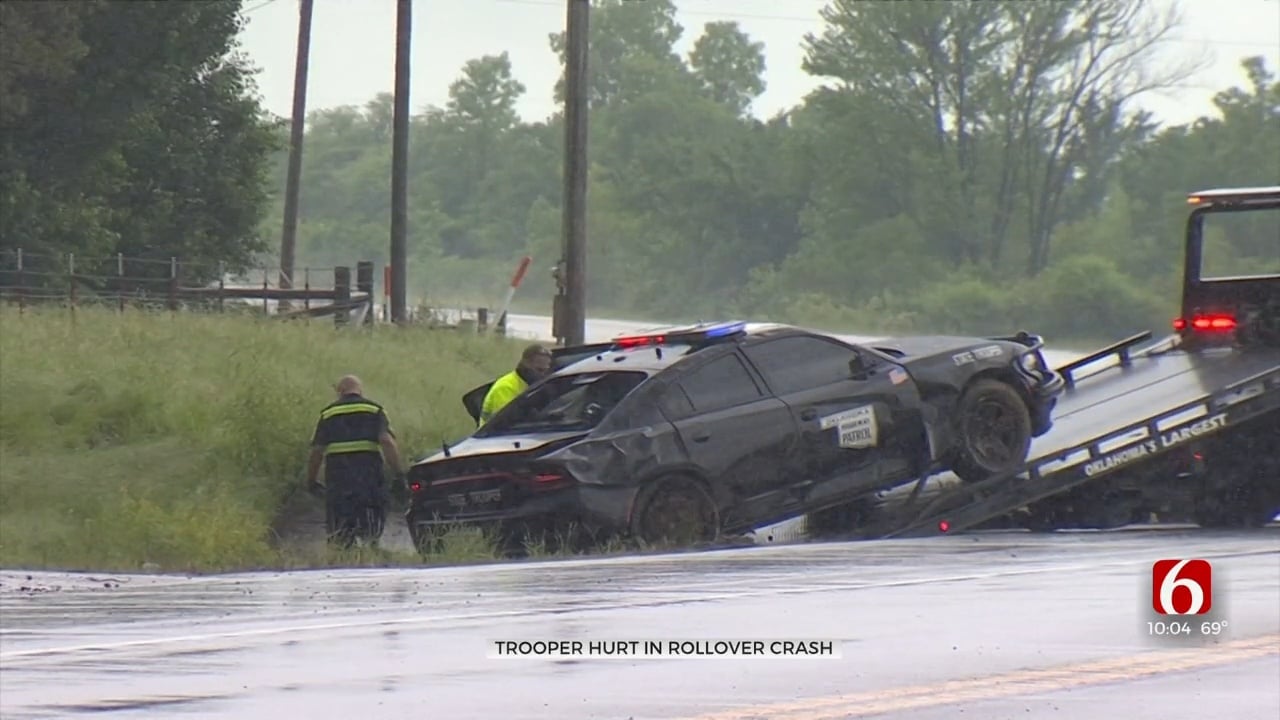 Trooper Expected To Recover After Patrol Car Wreck In Muskogee County