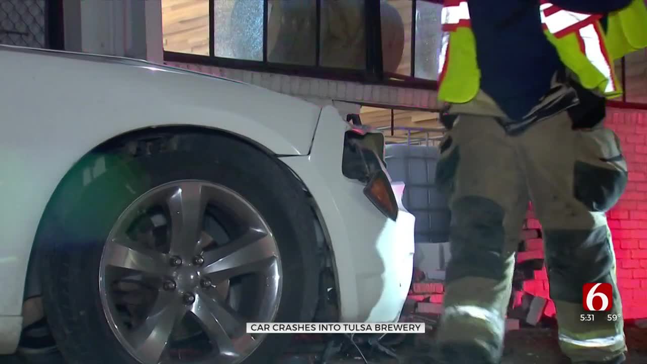 Tulsa Brewery Damaged After Car Crashes Through Wall