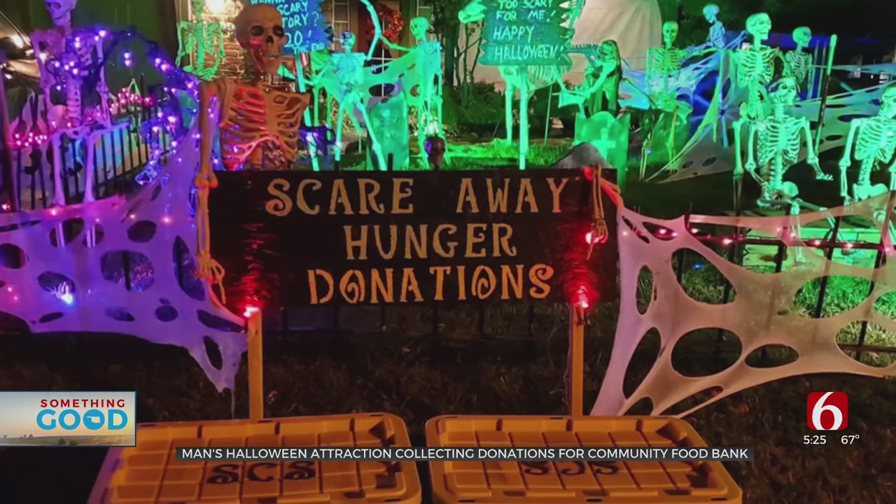 Oklahoma Man Transforms Yard Into Haunted Halloween Experience For A Good Cause 
