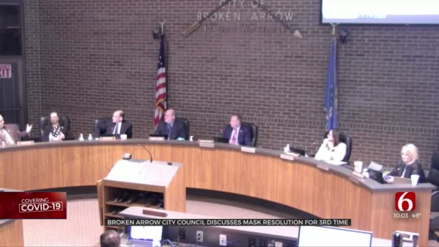 Broken Arrow City Council Approves Mask Resolution 3-2 