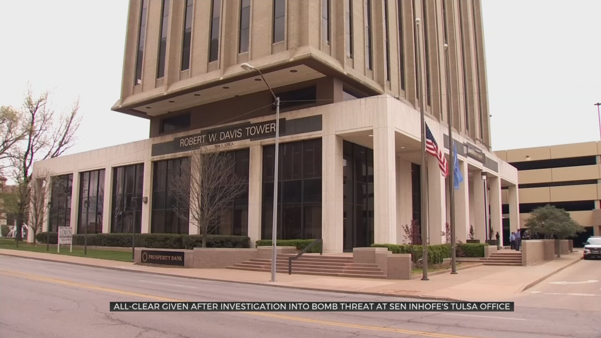 Tulsa Police Investigating Bomb Threat At Offices Of Senator Jim Inhofe