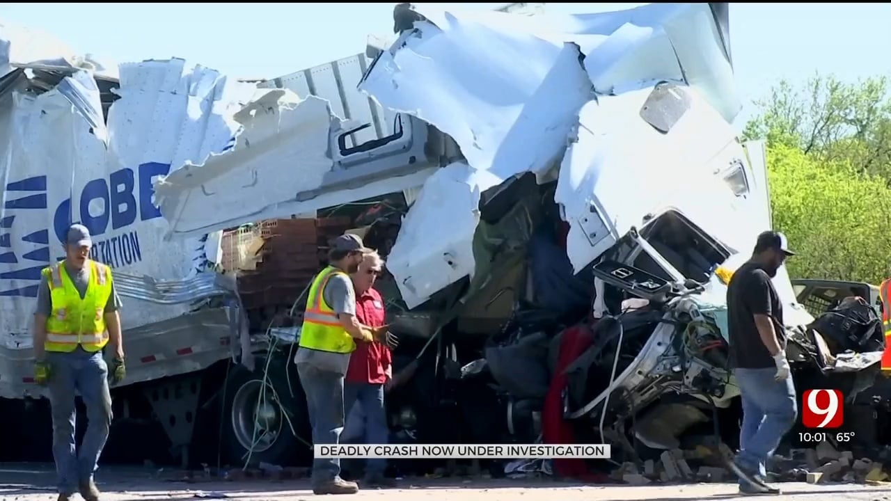 2 Dead After Crash Involving 5 Semi Trucks, 2 Cars