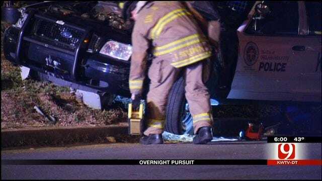Overnight Police Pursuit In NW Oklahoma City Leads To Gas Leak