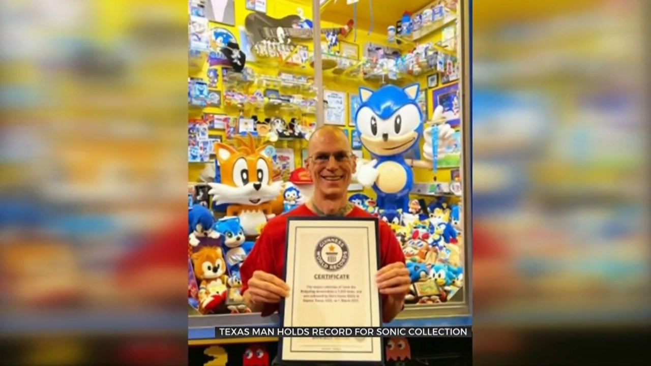 Texas Man Breaks World Record For Largest Sonic The Hedgehog Collection