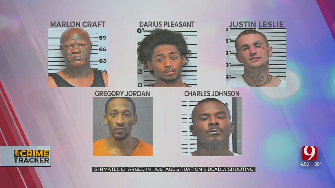 5 Inmates Charged For Alleged Involvement In March Hostage Situation, Killing Of Inmate At Oklahoma Co. Jail 