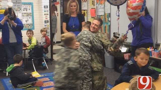 WEB EXTRA: Metro Soldier's Homecoming Surprises Kids At School