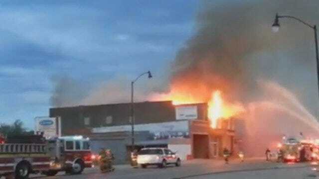 WEB EXTRA: News 9 Viewer Shares Video Of Tuttle Fire