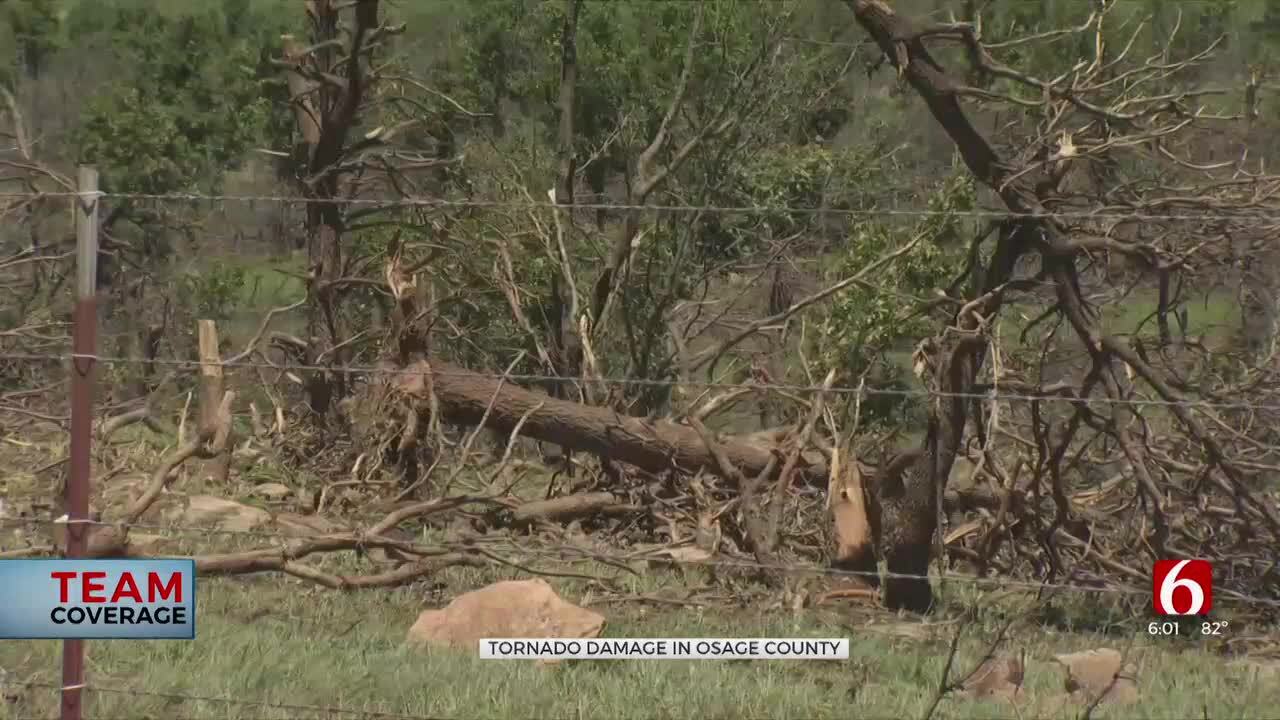 Ranchers Getting To Work After Tornado Damage Is Spotted Throughout Southern Osage County