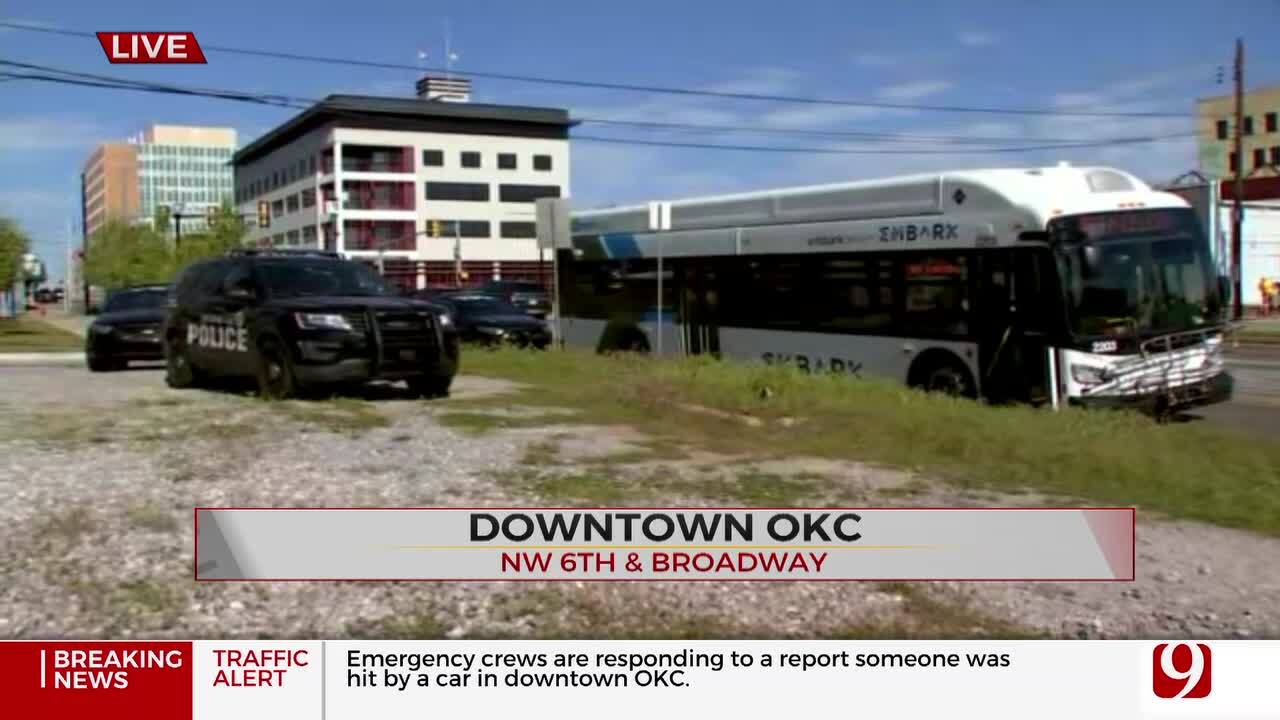 Woman Has Minor Injuries After Being Hit By Bus In NW Oklahoma City, Police Say
