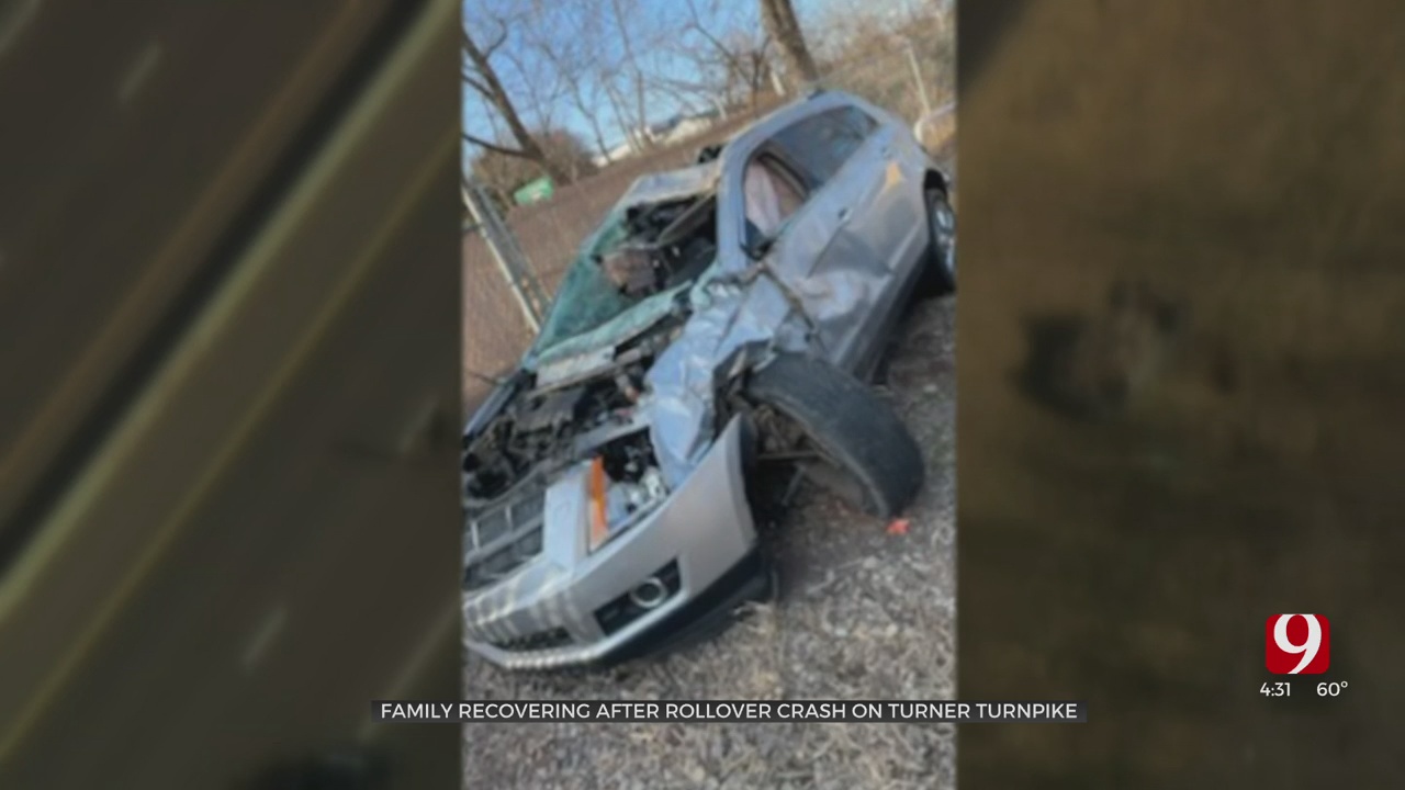 Chandler Family Recovering After Scary Rollover Crash On Turner Turnpike