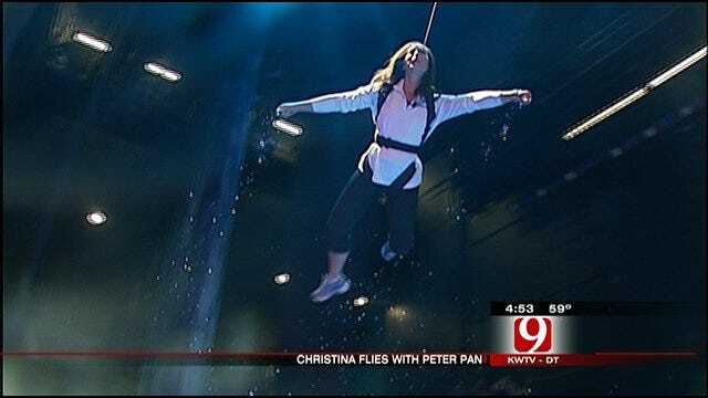 Christina Experiences Flying In 'Peter Pan' Style