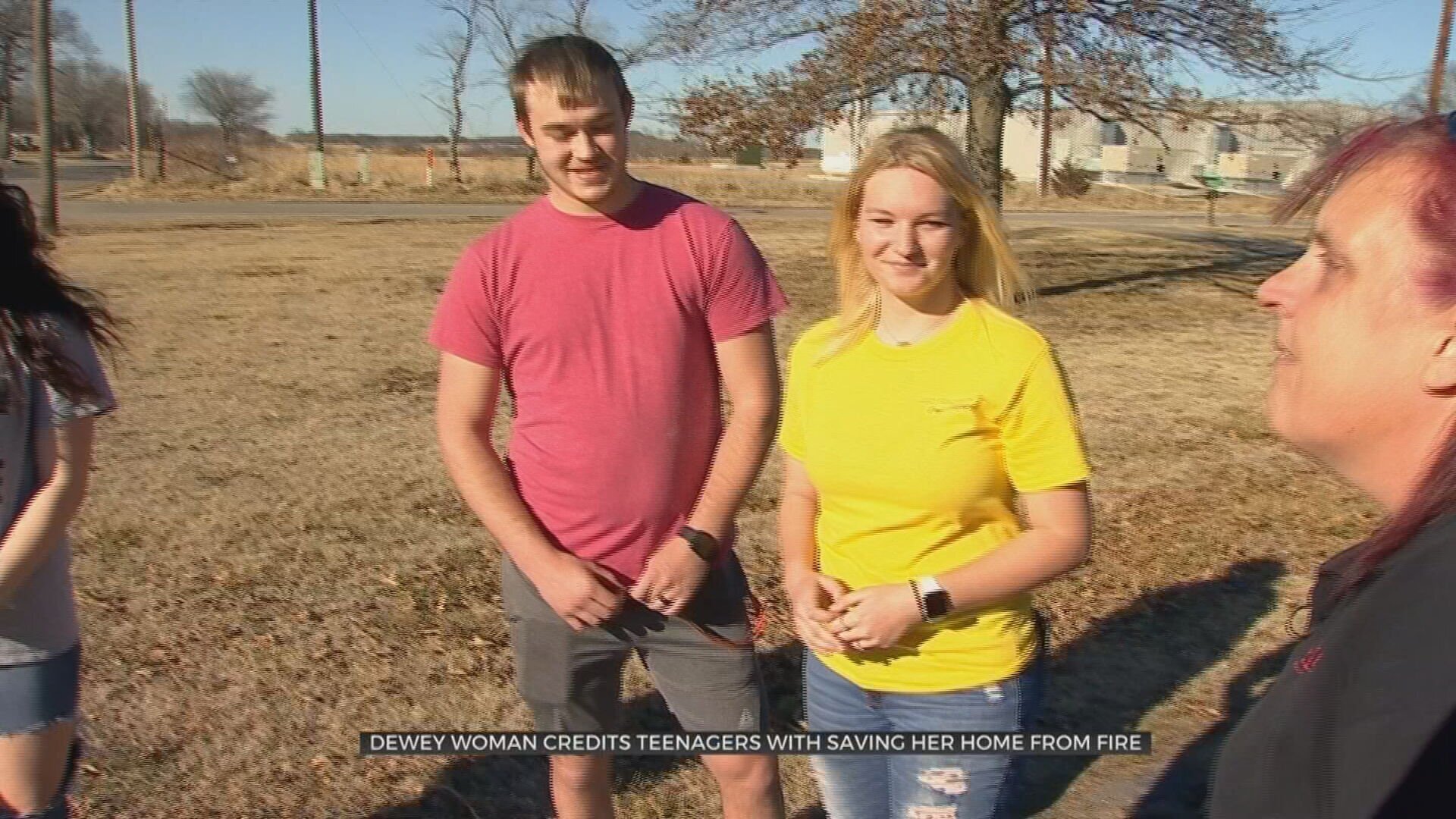 Dewey Woman Thanks 4 Teenagers For Saving Her Home From Fire 